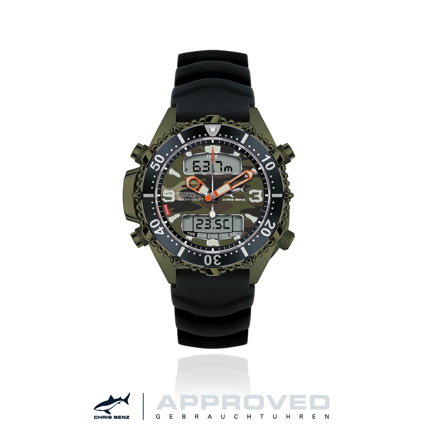 CHRIS BENZ DEPTHMETER DIGITAL 200M LIMITED EDITION APPROVED
