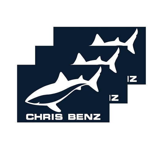 CHRIS BENZ Aufkleber (blau/gross)