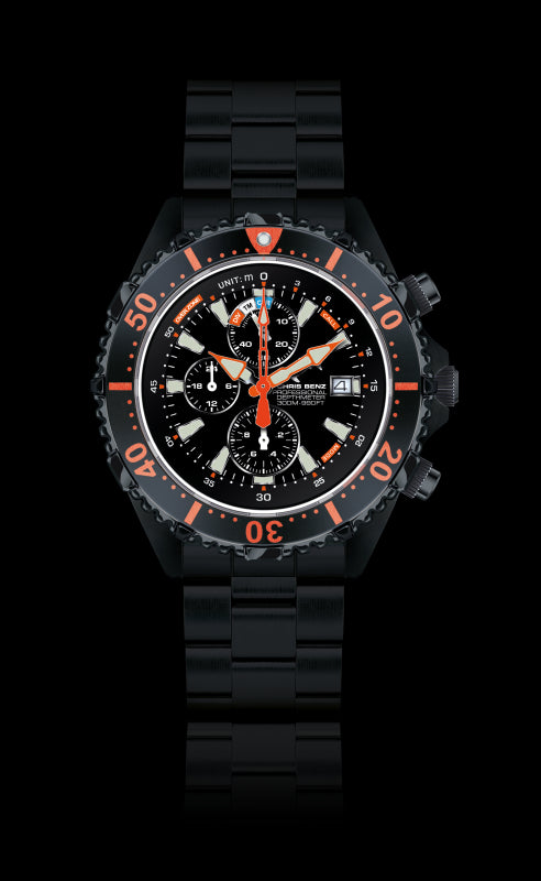 CHRIS BENZ DEPTHMETER CHRONOGRAPH 300M RESCUE DIVER
