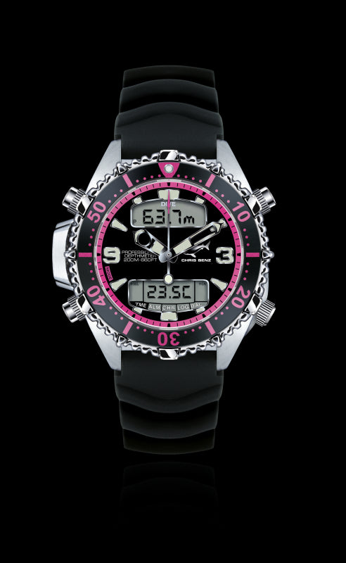 CHRIS BENZ DEPTHMETER DIGITAL 200M PINK EDITION