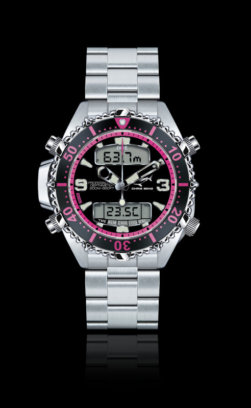 CHRIS BENZ DEPTHMETER DIGITAL 200M PINK EDITION