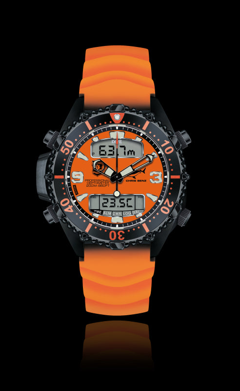 CHRIS BENZ DEPTHMETER DIGITAL 200M RESCUE DIVER