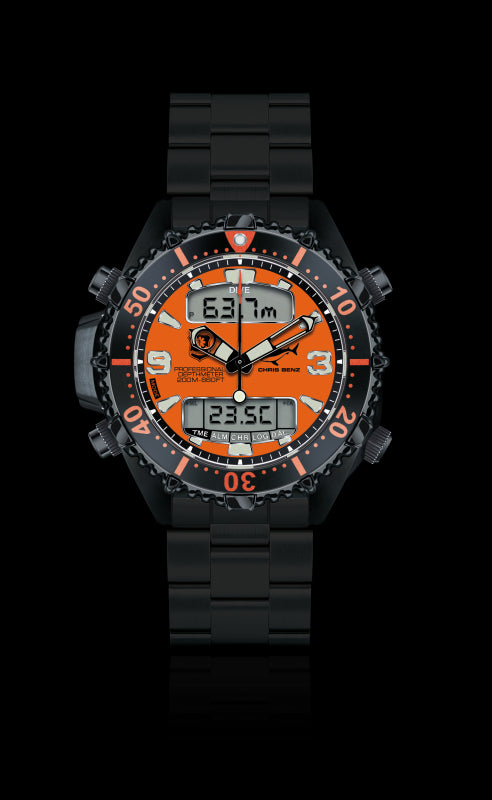 CHRIS BENZ DEPTHMETER DIGITAL 200M RESCUE DIVER