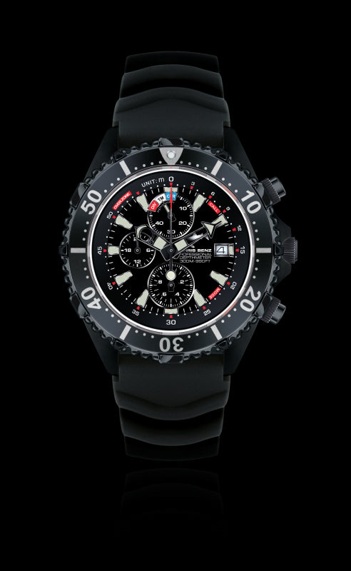 CHRIS BENZ DEPTHMETER CHRONOGRAPH 300M BLACK EDITION