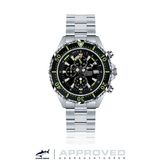 CHRIS BENZ DEPTHMETER CHRONOGRAPH 300M APPROVED