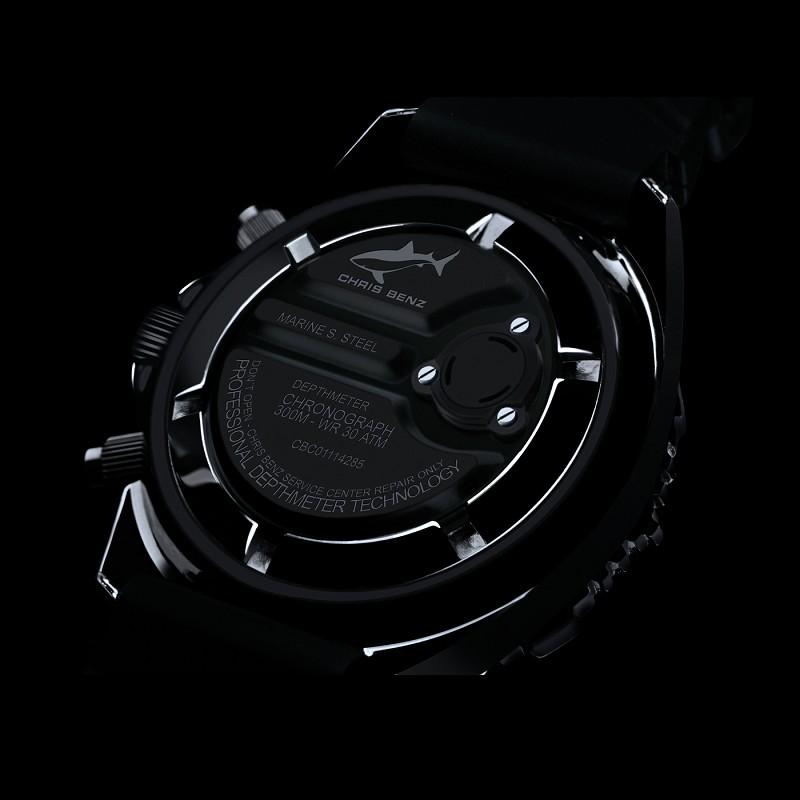 CHRIS BENZ DEPTHMETER CHRONOGRAPH 300M BLACK EDITION