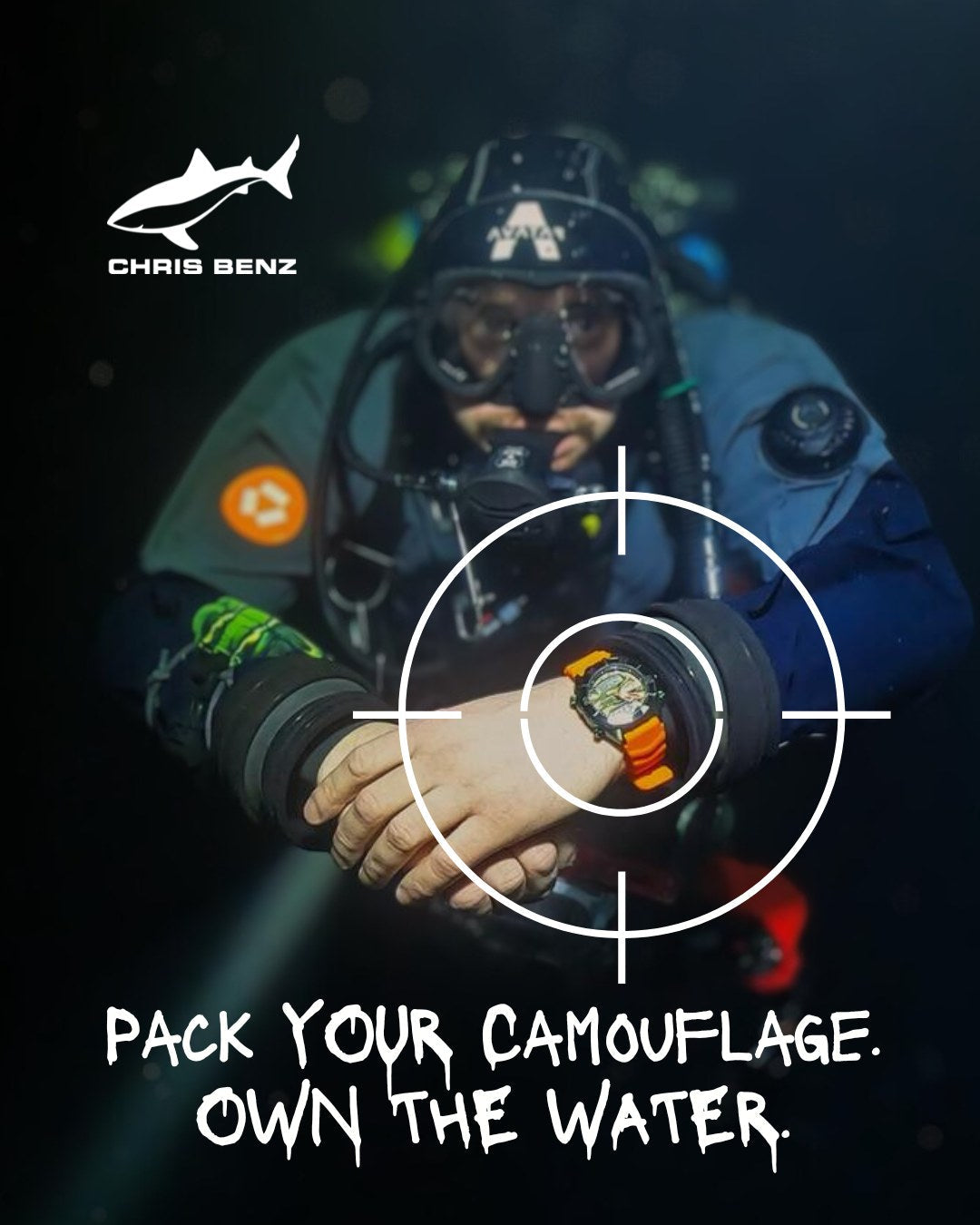 Pack your camouflage. Own the water. Ready for the caves of the world.