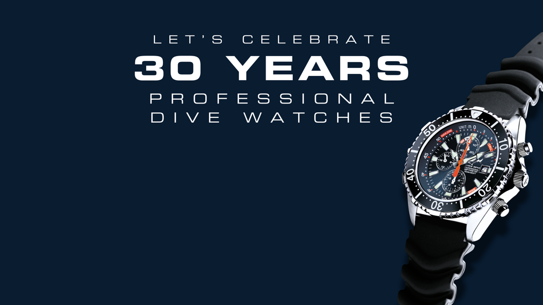 Let's celebrate 30 years of professional dive watches!