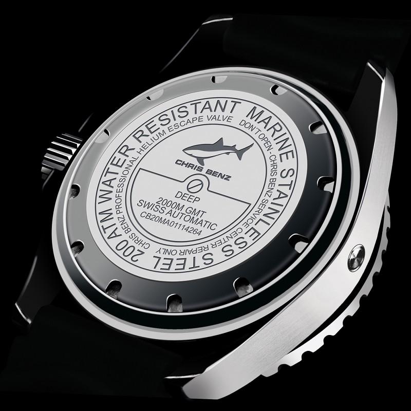 CHRIS BENZ DEEP 2000M AUTOMATIC GMT APPROVED