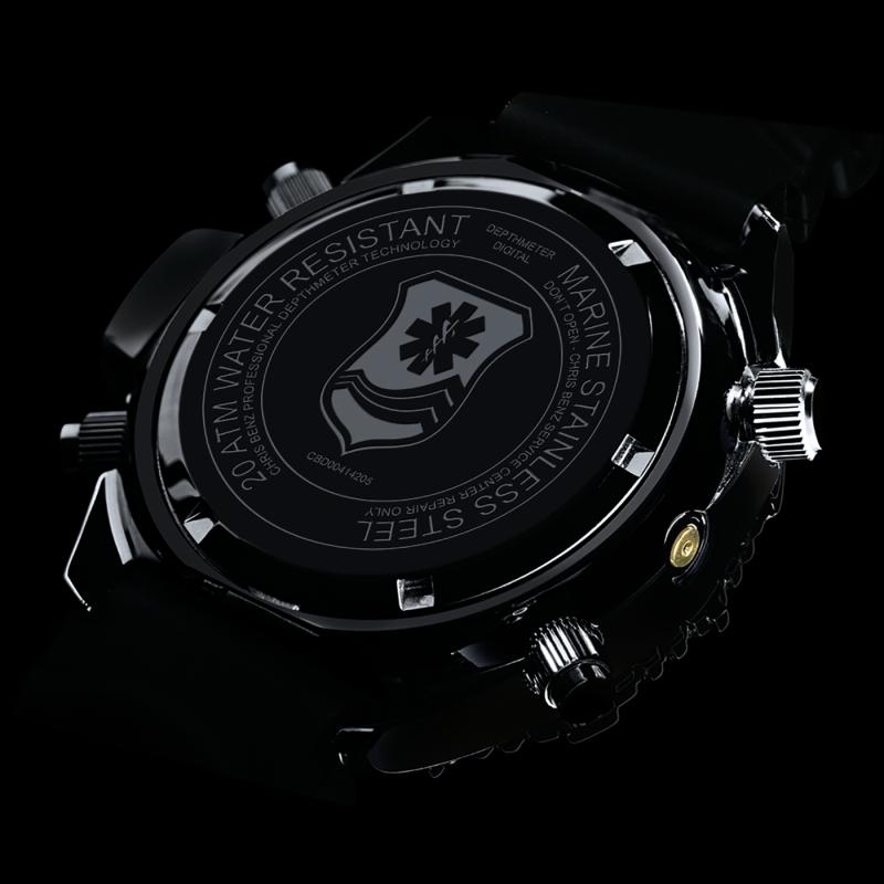 CHRIS BENZ DEPTHMETER DIGITAL 200M RESCUE DIVER