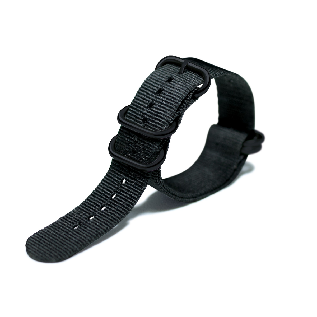 CHRIS BENZ 22mm Zulu Ballistic Nylon Band (schwarz)