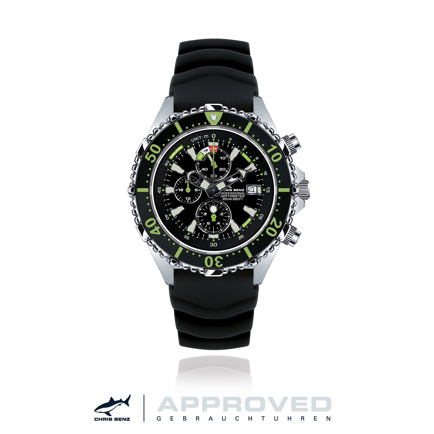 CHRIS BENZ DEPTHMETER Chronograph 300M APPROVED